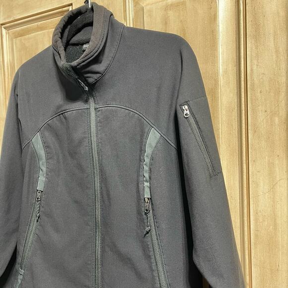 REI Jacket Women's Black Full Zip Fleece Lined Outdoors Active Sz Medium - Picture 5 of 8